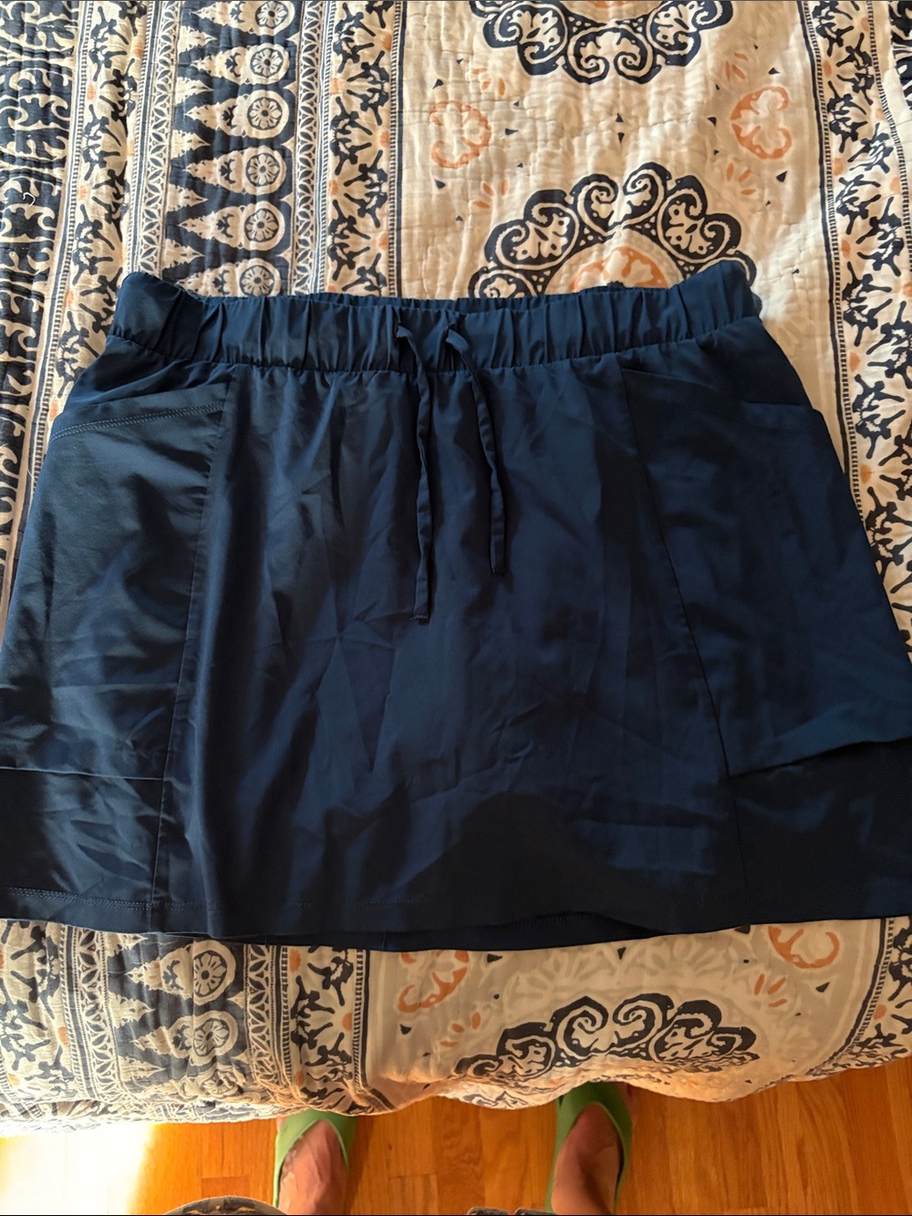 all in motion Navy Drawstring Active Skort